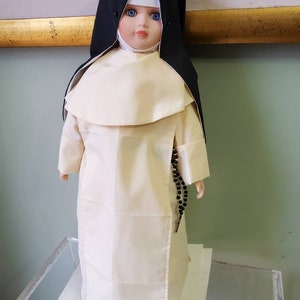 18 inch Beatrice doll catholic porcelain