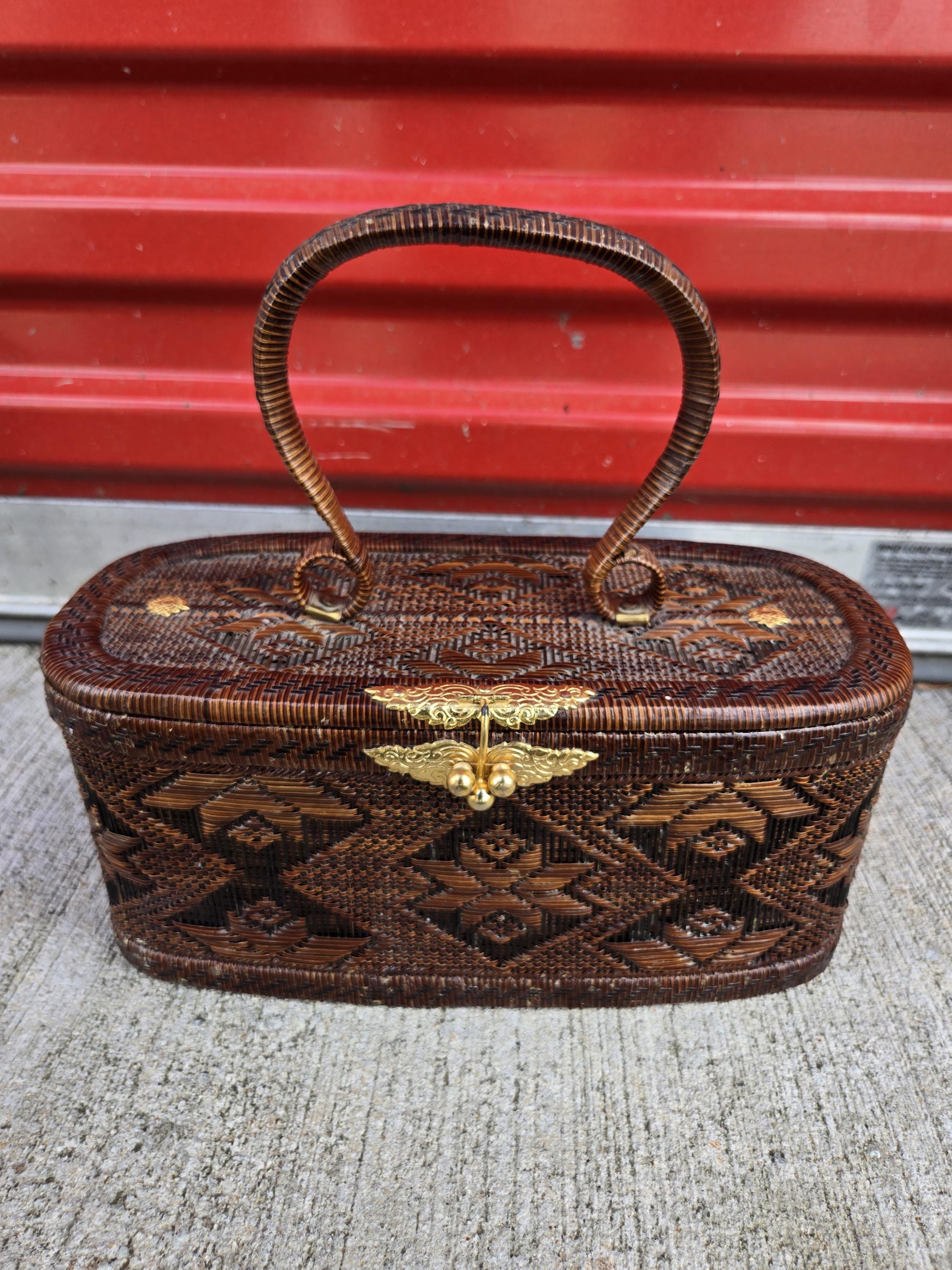 Yuuri　ヴィンテージバッグ Vintage Traditional Yan Lipao Thai Hand Woven Handbag Purse Body
