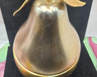 Freddothern Swiss international gold Pear Shape ICE Bucket 11.82 IN.  dia 7.88 IN. Plastic and aluminum metal