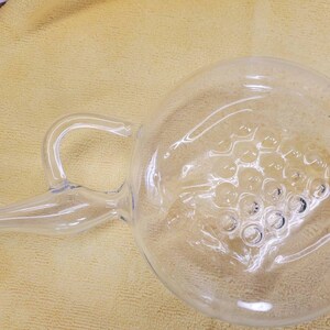 Vintage 30&quot; wine shipon glass wine leaf grape design with stopper