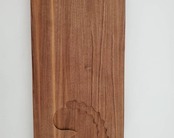 Walnut charcuterie board horse cutting board