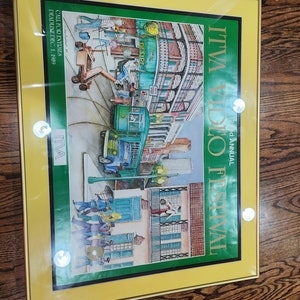 Vintage ITVA 22nd video festival golden reel awards poster New Orleans poster by jim Burkhart 1989 28x22