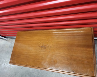 Mid-century modern soffbord i trä, 86 cm långt, djupt, 40 cm 46 cm högt, rektangulärt