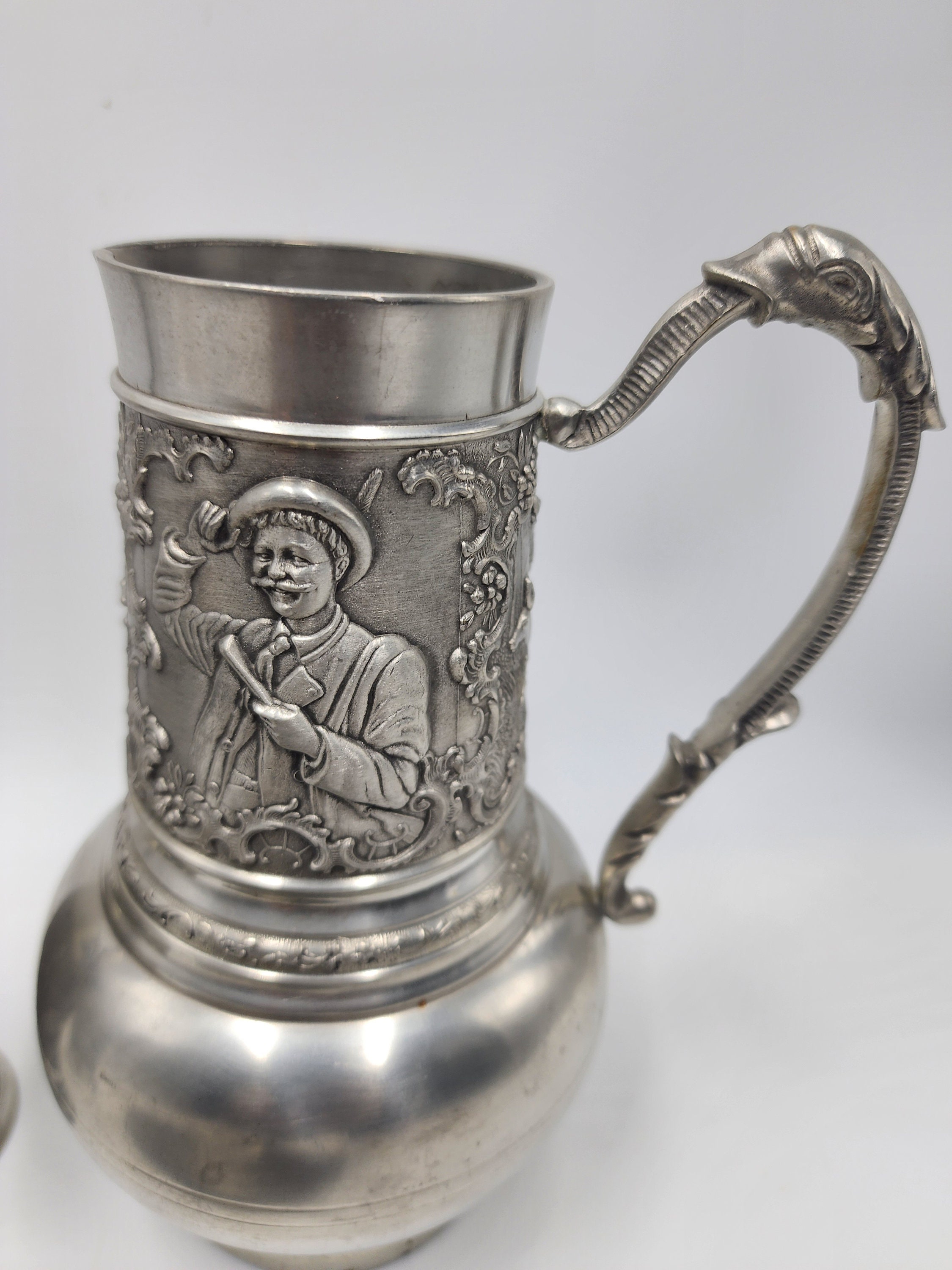 すず１ ARTINA Weinbecher 8cm Fische 錫合金(ピューター)製ワインカップ