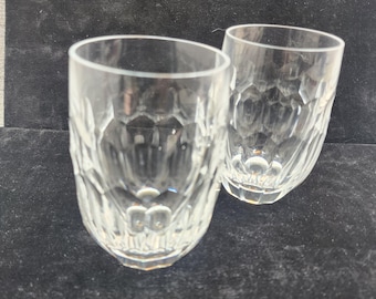 Pair of sign  Waterford Crystal CURRAGHMORE Cut Panels, 12 Ounce Tumbler, 4 5/8"