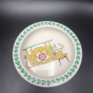 Figgjo Flintz Norway modern small  bowl Dagros Cow turi design white  6&quot;diameter 1.7&quot;tall
