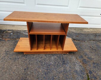 Danish teak stereo cabinet entertainment center record cabinet Mid-century modern teak