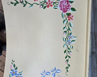 Vintage algemeen houtproduct Handgeschilderd houten ontbijt op bed Lade bureau opklapbare poten EUC-leesstandaard verstelbaar