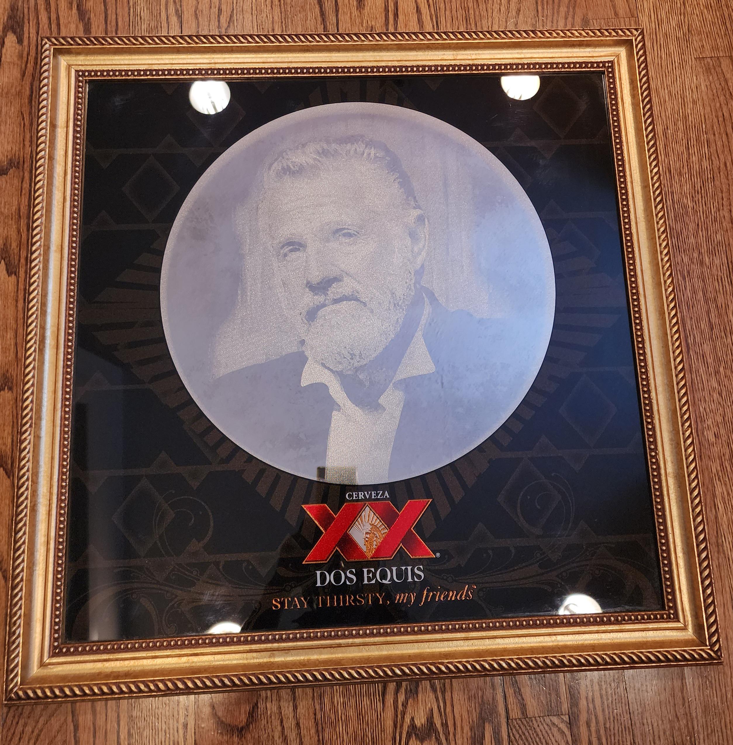Cerveza Dos Equis XX Mirror Sign Stay Thirsty My Friends 26x26