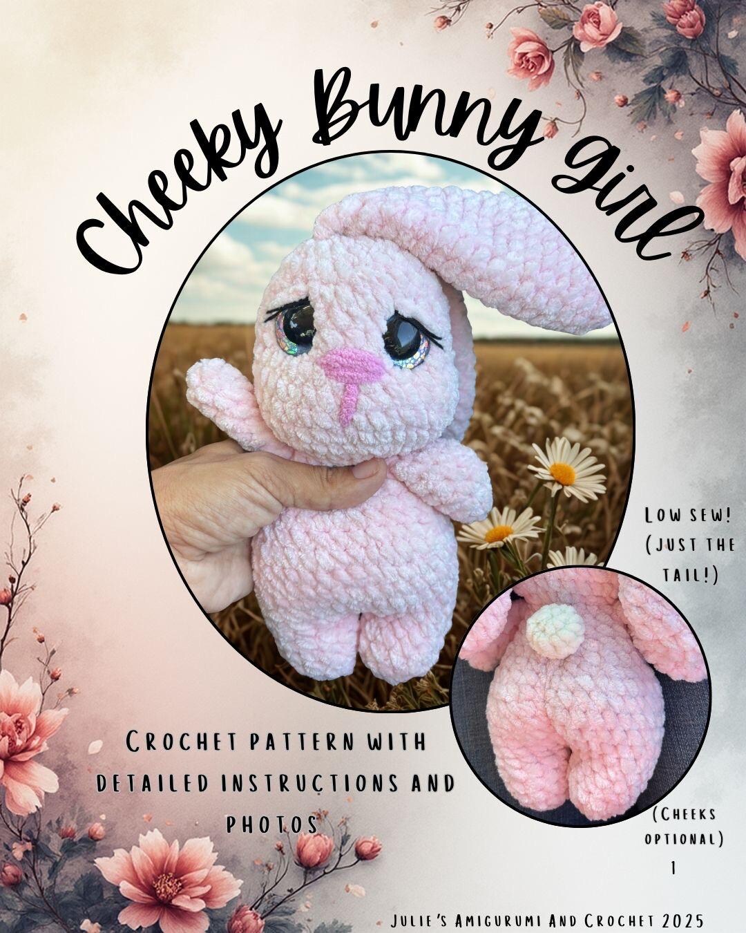 Cheeky Pattern Cheeky Bunny Girl Crochet Pattern Digital File Only - Etsy