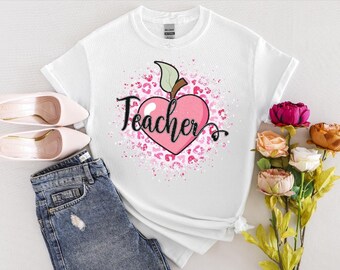 CHEETAH TEACHER Valentine's Day Teacher Shirt