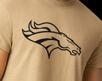 Denver Football Shirt - Tan, Broncos Shirt