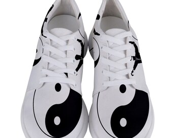 Best New Shaolin kungfu Yin yang Men's Women's Lightweight Sports Athletic Running Shoes