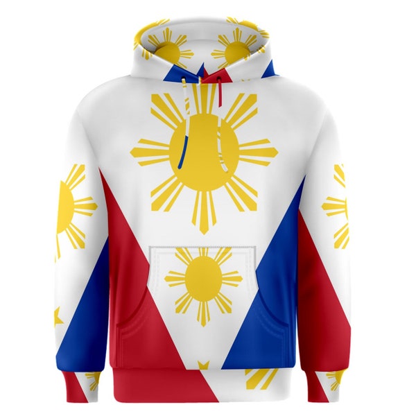 Nieuwe Filippijnen Filipijnse vlag sublimatie heren pullover hoodie maat S-3XL gratis verzending