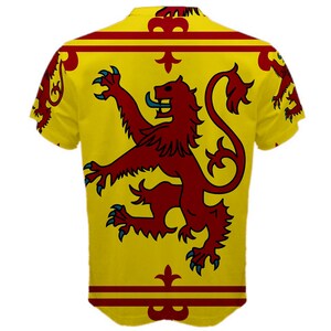 New Scotland Rampant Lion Flag Sublimated Men's Sport Full Print Mesh T ...