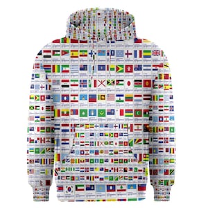 World sales flags hoodie