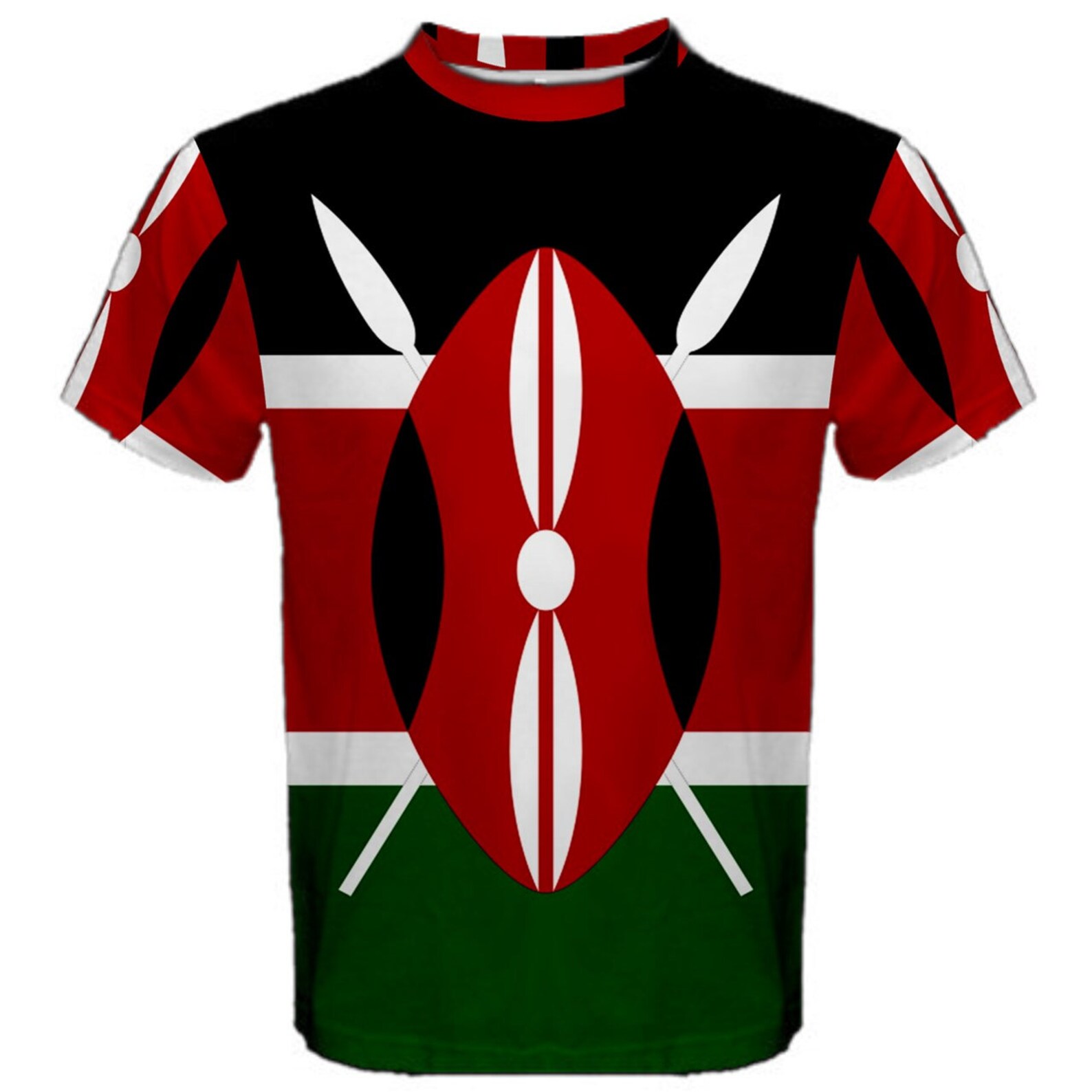 New Kenya Kenyan Flag Sublimated Men's Sport Full Print Etsy