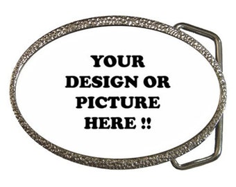 New Personalized Custom Your Logo Design Photo Text Belt Buckle FREE Shipping