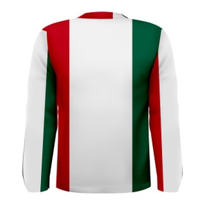New Mexico Mexican Flag Sublimated Men's Sport Full print Men's Long Sleeve T-shirt Size S-3XL image 2