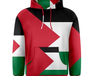 New Palestine Palestinian flag Sublimation Men's Pullover Hoodie Size S-5XL