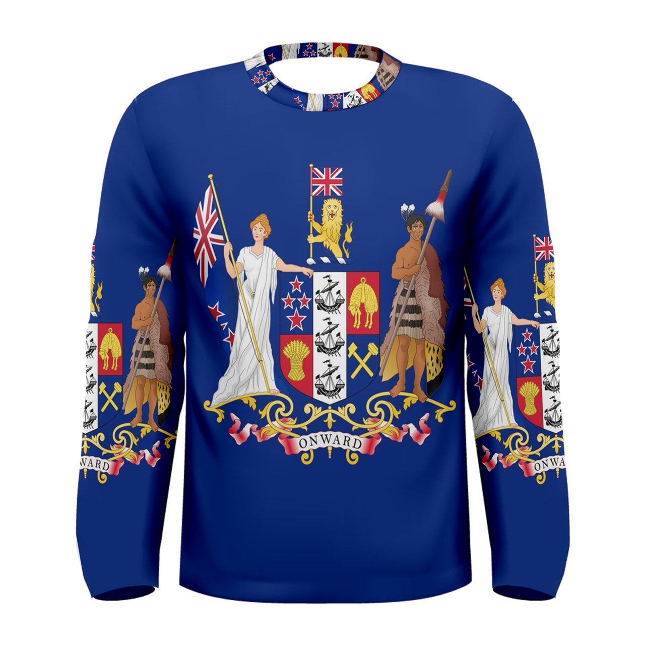 New Zealand coat of arms flag Sublimated Men's Sport Full Etsy