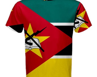 Mozambican American Flag Funny Banana Shirt Mozambique Flag DNA Heritage Roots Pride Gift