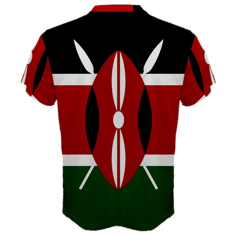 New Kenya Kenyan Flag Sublimated Men's Sport Full Print Etsy
