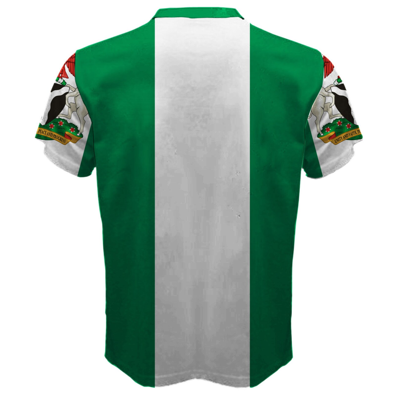 New Nigeria Nigerian Coat Of Arms Flag Sublimated Men s Etsy