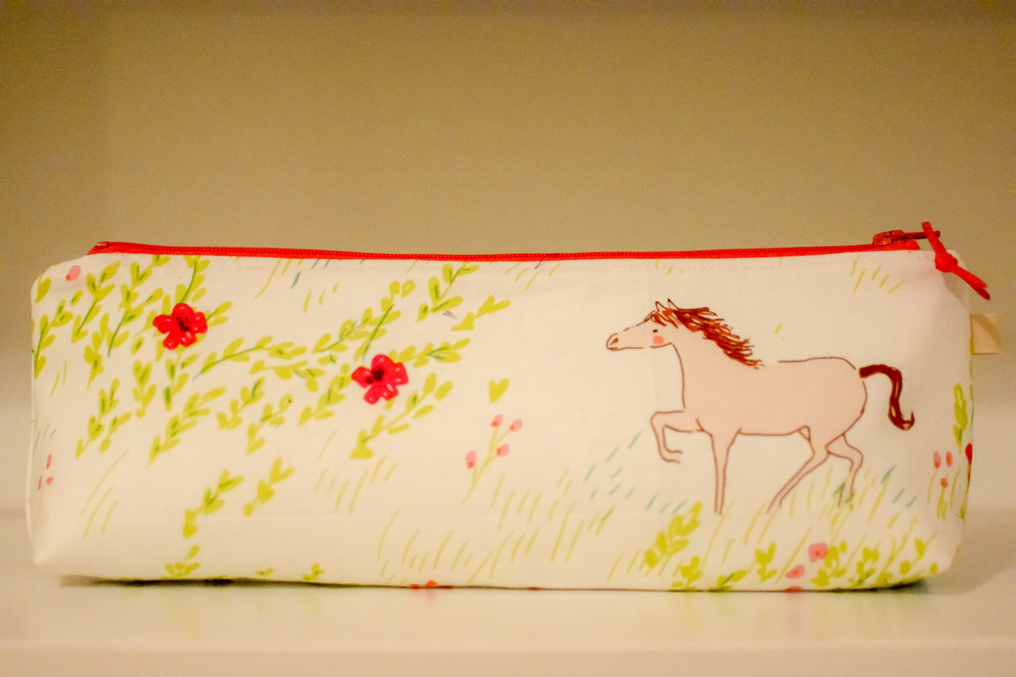 Pencil case Zipper Pencil Case Horse Pencil Case Etsy