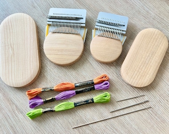Set of two speedweve, 21 and 14 hooks, Darning loom, Darning tool, Mending loom, weaving loom, Visiblemending,