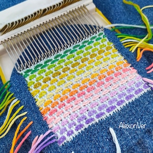 28-Hook Speedweve Darning Loom: Easy Weaving & Mending Tool