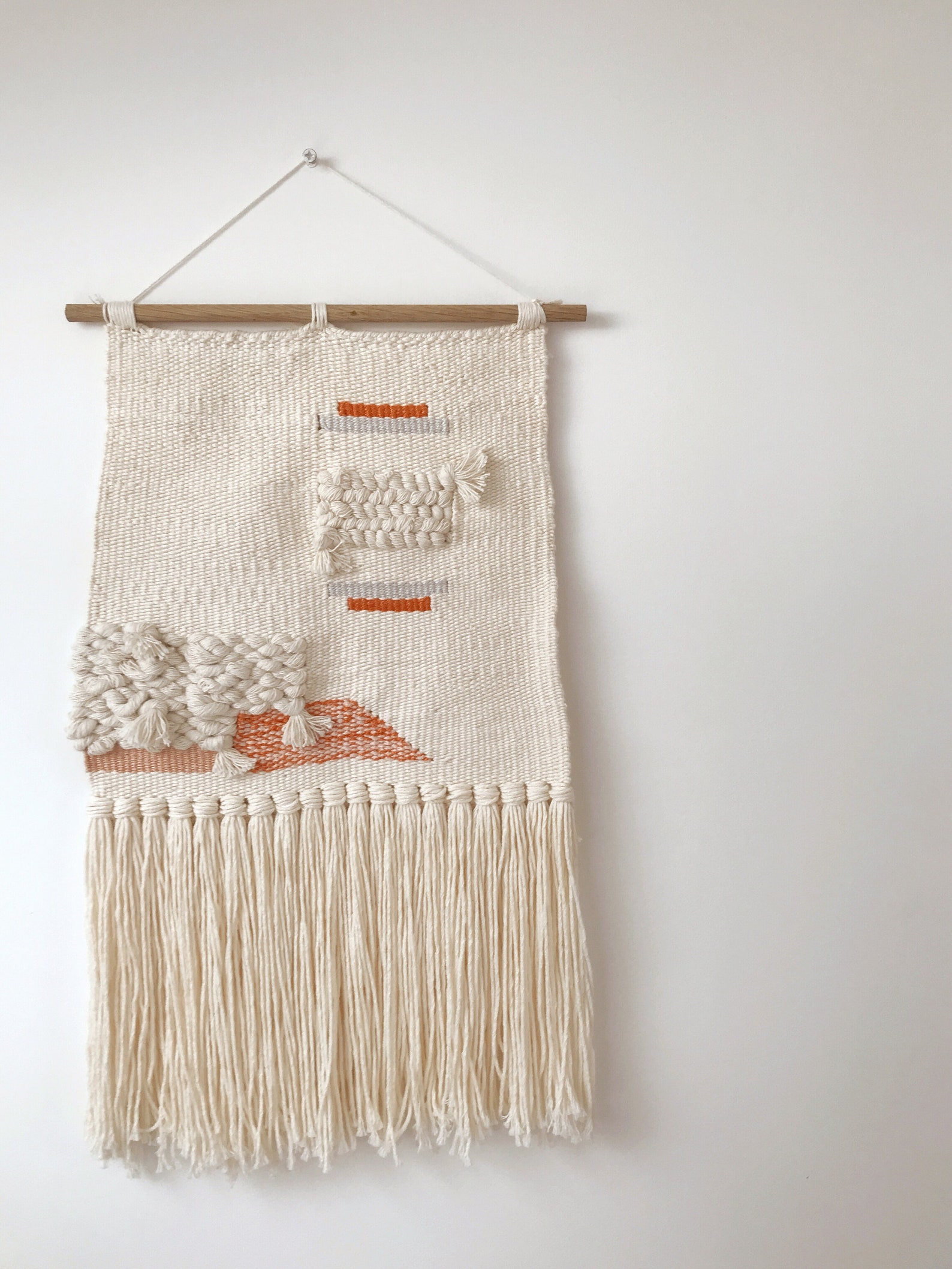 Woven Wall Hanging / Wall Tapestry / Wall Art / Nursery / Boho Etsy