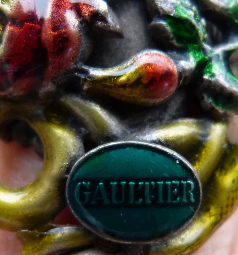 Gaultier enamelled ring