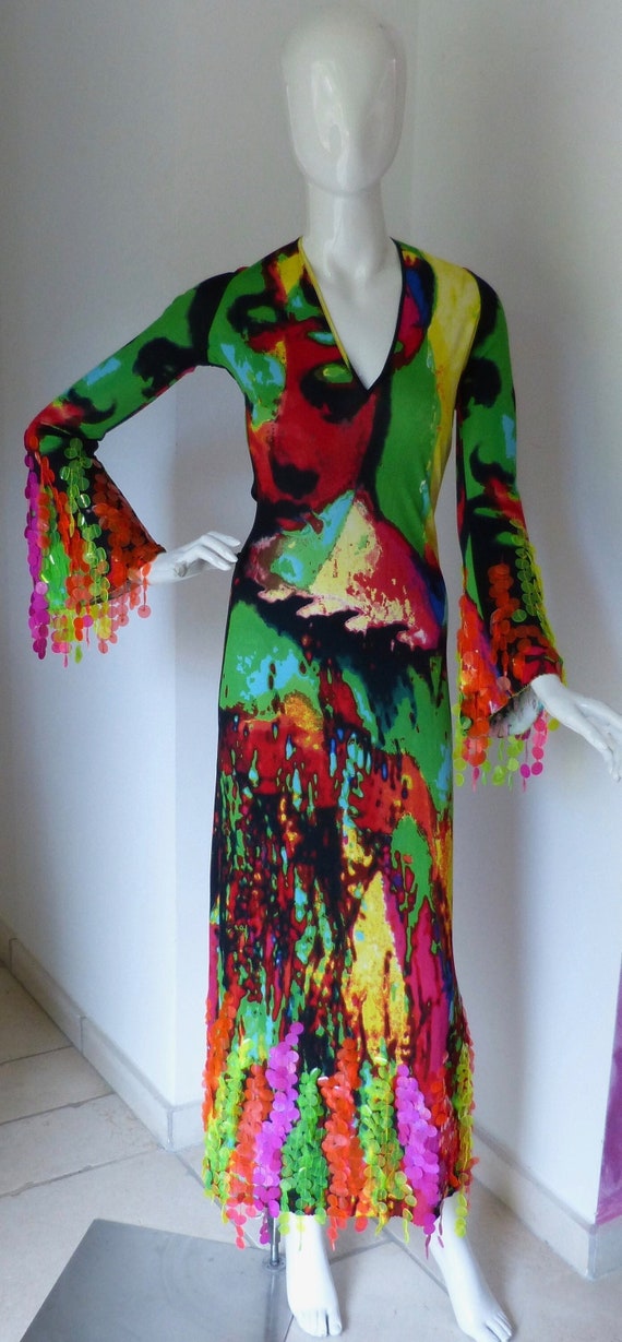 Rare and superb Jean Paul Gaultier pop art dress