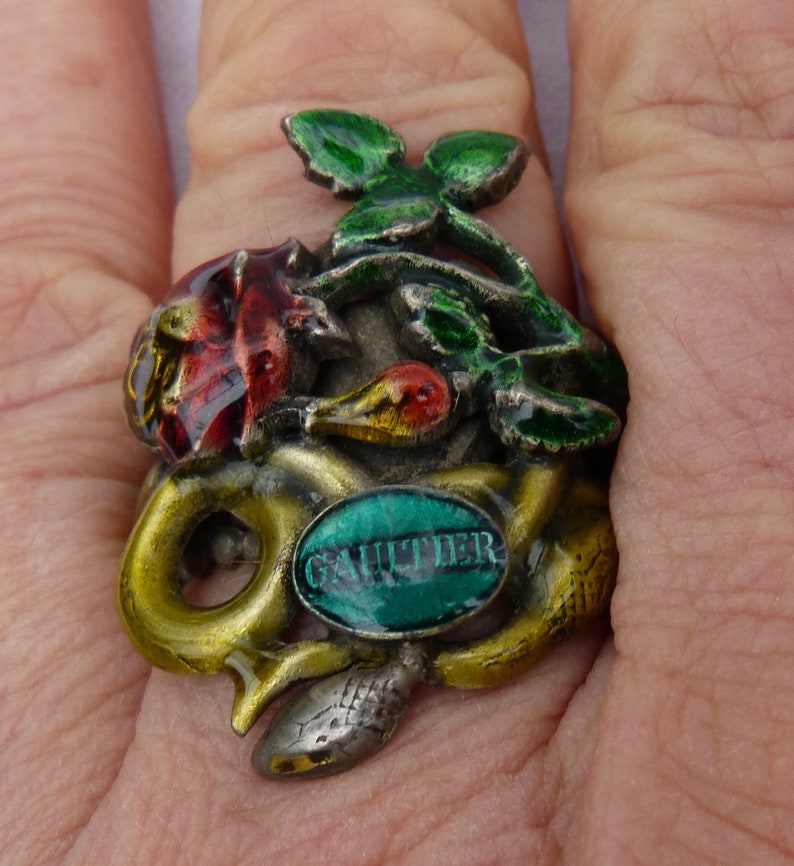 Gaultier enamelled ring