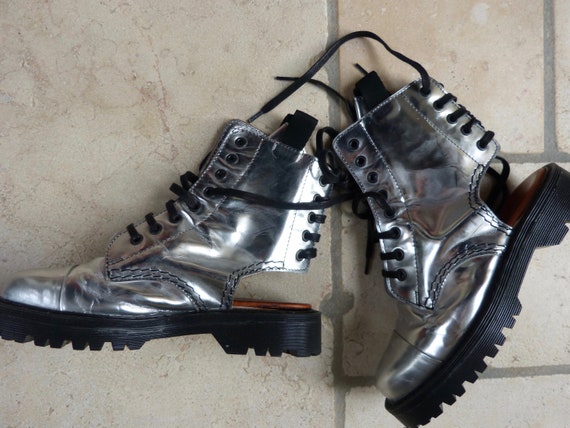 Gaultier silver style shoe doc martens