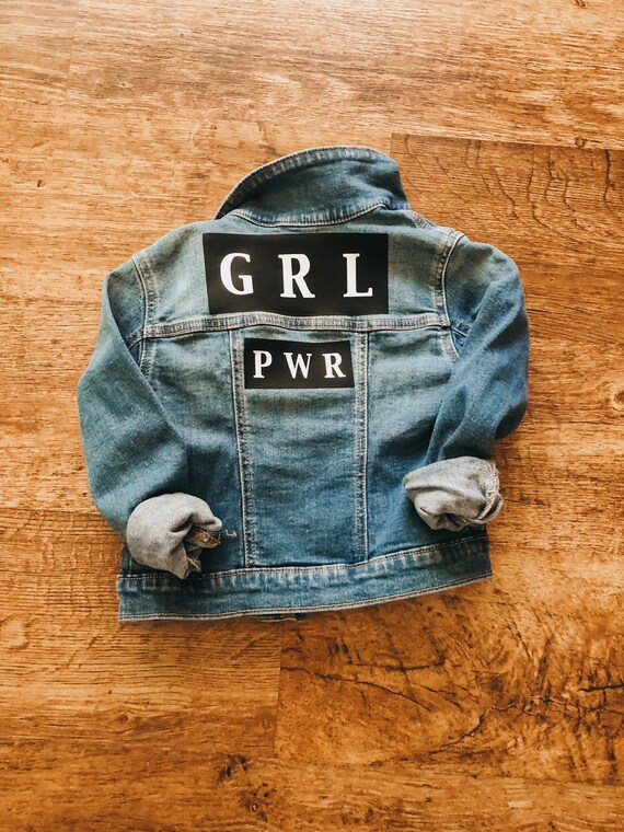 grl pwr denim jacket