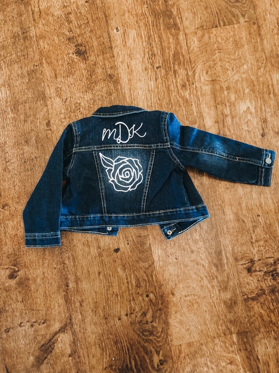 monogram jean jacket