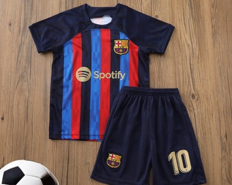 New Barcelona Home Soccer Uniform 2023-2024,Club Barcelona home 23-24 kids uniforms customizable