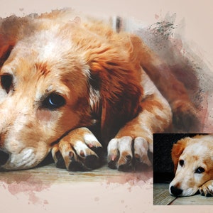 CUSTOM PET PORTRAIT/Watercolour Pet Portrait/Custom Pet Memorial/Portrait Dog Cat Portrait/Pet Illustration/Dog Portrait/Valentines Day Gift image 7