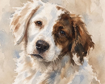 CUSTOM PET PORTRAIT/Watercolor Pet Portrait/Custom Pet Memorial/Portrait Dog Cat Portrait/Pet Illustration/Dog Portrait/Christmas Gift