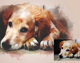 CUSTOM PET PORTRAIT/Watercolour Pet Portrait/Custom Pet Memorial/Portrait Dog Cat Portrait/Pet Illustration/Dog Portrait/ Christmas Gift