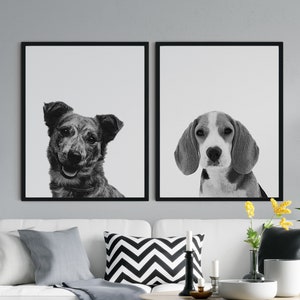 CUSTOM PET PORTRAIT/Peek-a-boo Pet Portrait/Custom Pet Memorial/Portrait Dog Cat Portrait/Pet Illustration/Dog Portrait/Father's Day