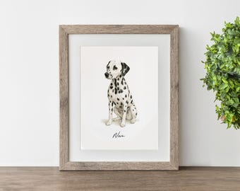 CUSTOM PET PORTRAIT/Watercolor Pet Portrait-white/Custom Pet Memorial/Portrait Dog Cat Portrait/Pet Illustration/Dog Portrait/Christmas Gift