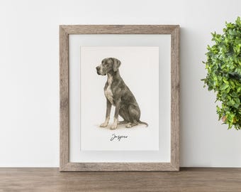 CUSTOM PET PORTRAIT/Watercolor Pet Portrait-white/Custom Pet Memorial/Portrait Dog Cat Portrait/Pet Illustration/Dog Portrait/Christmas Gift