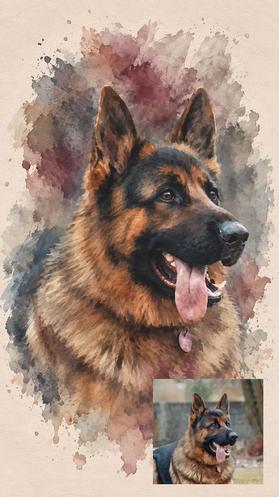 CUSTOM PET PORTRAIT/Watercolor Pet Portrait/Custom Pet Memorial/Portrait Dog Cat Portrait/Pet Illustration/Dog Portrait/Christmas Gift