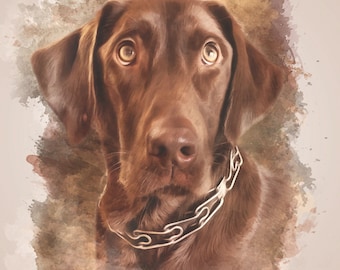 CUSTOM PET PORTRAIT/Watercolour Pet Portrait/Custom Pet Memorial/Portrait Dog Cat Portrait/Pet Illustration/Dog Portrait/ Christmas Gift