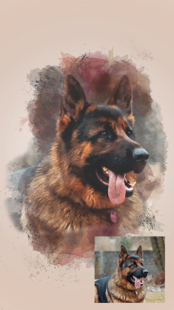 CUSTOM PET PORTRAIT/Watercolor Pet Portrait/Custom Pet Memorial/Portrait Dog Cat Portrait/Pet Illustration/Dog Portrait/Christmas Gift