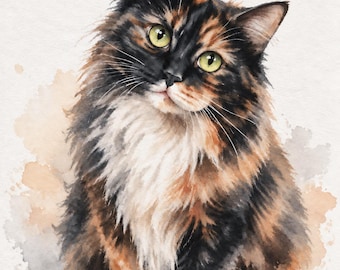 CUSTOM PET PORTRAIT/Watercolor Pet Portrait/Custom Pet Memorial/Portrait Dog Cat Portrait/Pet Illustration/Dog Portrait/Christmas Gift