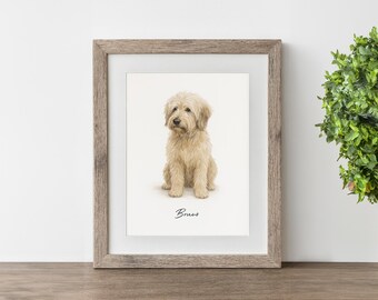 CUSTOM PET PORTRAIT/Watercolor Pet Portrait-white/Custom Pet Memorial/Portrait Dog Cat Portrait/Pet Illustration/Dog Portrait/Christmas Gift